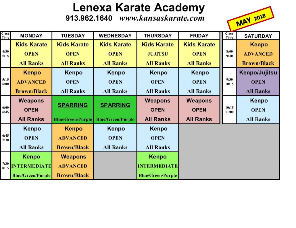 lenexa rec center class schedule
